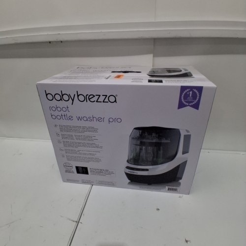 BABY BREZZA BOTTLE WASHER PRO ALL-IN-ONE STERILIZER & DRYER - HOLDS 4 BOTTLES - GREY/WHITE (MODEL: BRZ0103) image 8