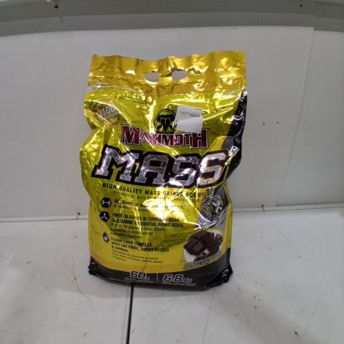 MAMMOTH MASS: WEIGHT GAINER, HIGH CALORIE PROTEIN POWDER WORKOUT SMOOTHIE SHAKE- 15LB - STRAWBERRY image 2