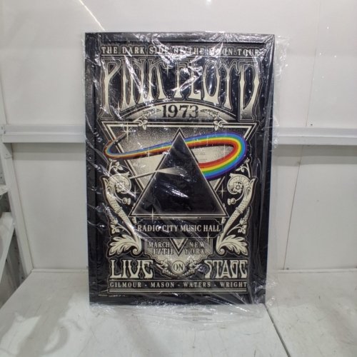 TRENDS PINK FLOYD FRAMED - THE DARK SIDE OF THE MOON TOUR 1973 WALL POSTER - 2FT X 3FT - BLACK / MULTI-COLOR image 3