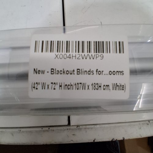 AMAZON BASICS BLACKOUT ROLLER BLIND - 42" X 72" - WHITE image 5