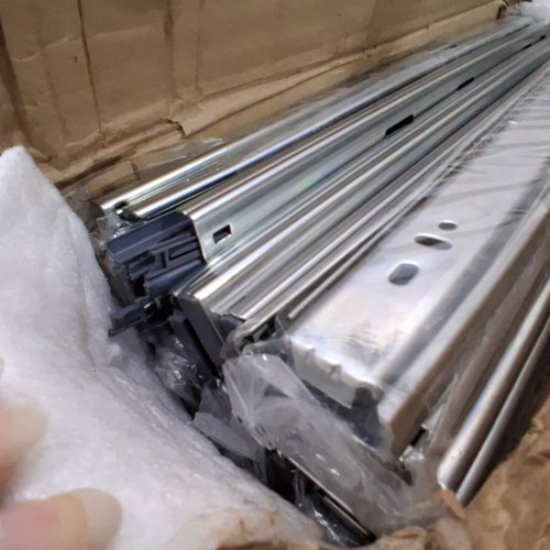 10PC HEAVY DUTY, FULL EXTENSION, SIDE MOUNTED NOISELESS SOFT-CLOSE DRAWER SLIDES - 20" - 100LB CAPACITY - SILVER (MODEL: 4605S2.500-10) image 6