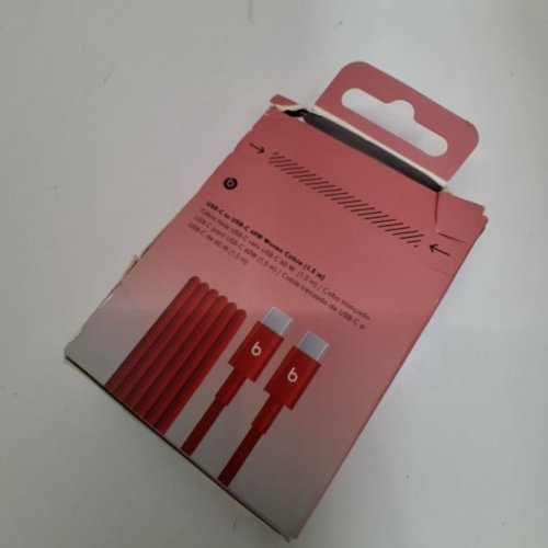 BEATS USB-C TO USB-C BRAIDED CHARGING CABLE - 1.5M - RED image 3