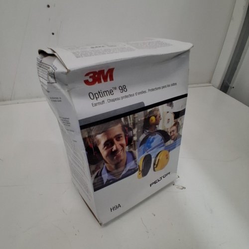 3M PELTOR OPTIME 98 OVER-THE-HEAD EARMUFFS, H9A, BLACK/YELLOW image 2