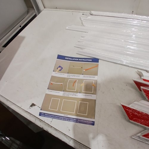 24PC NEATIEASE PEEL AND STICK WALL MOLDING KIT - 6-FRAMES - 20"/40"/50"- WHITE image 3