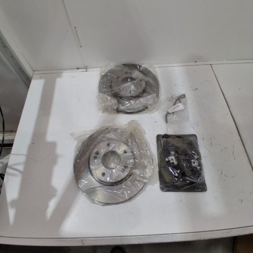 CMX FRONT DISC BRAKE ROTORS AND POSITIVE PLUS BRAKE PADS - 2010 TO 2013 KIA MODELS - SILVER (MODEL: 8-980752/CMX-D1107) image 3