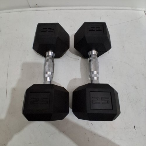 CAP BARBELL COATED DUMBBELL - 25LBS - BLACK image 2