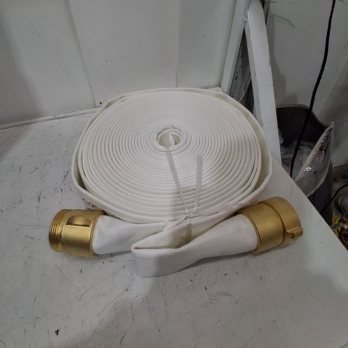 ZYFIRE SINGLE JACKET TPU FIRE HOSE WITH NST BRASS COUPLING - 2.5" X 100FT, 250 PSI (MODEL: 17-65) image 6