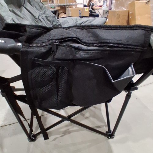 RELEAD FOLDING CAMPING CHAIR - 350LBS MAX CAP - GREY image 4