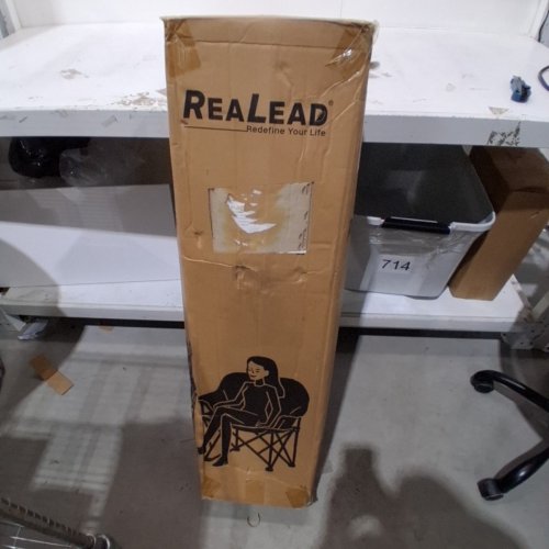 RELEAD FOLDING CAMPING CHAIR - 350LBS MAX CAP - GREY image 6