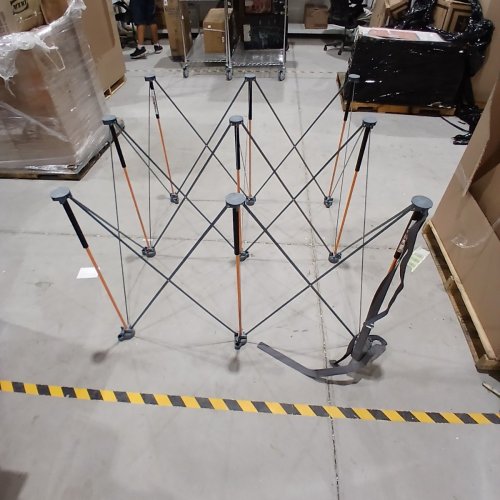 BORA CENTIPEDE PORTABLE FOLDING WORKSTAND WORKBENCG WITH CARRYING STRAP - 4FT X 4FT - 36" TALL - BLACK/ORANGE (MODEL: CT9) image 7