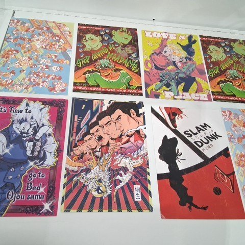 8PK ASSORTED COMIC ART PRINT POP CULTURE POSTERS - 12" X 8" - ASSORTED COLORS image 2