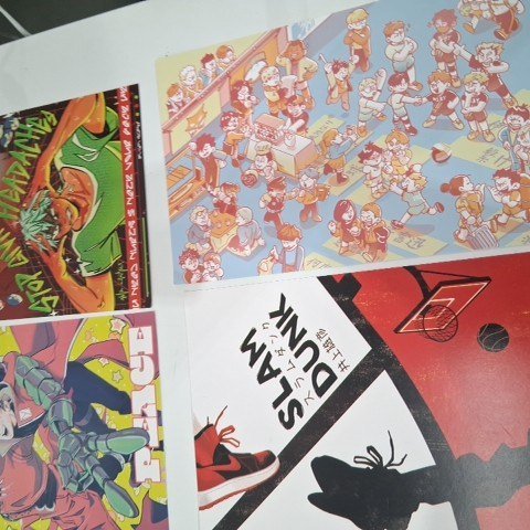 8PK ASSORTED COMIC ART PRINT POP CULTURE POSTERS - 12" X 8" - ASSORTED COLORS image 3