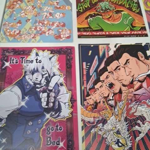 8PK ASSORTED COMIC ART PRINT POP CULTURE POSTERS - 12" X 8" - ASSORTED COLORS image 4