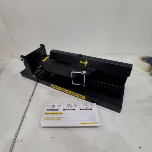 TANFIX FOLDABLE HEAVY-DUTY LADDER EXTENDER, HIGH STRENGTH STEEL MATERIAL DESIGN LADDER EXTENSION FOR STAIRS, WITH NON-SLIP MAT - 9.25" - 15.5" - BLACK (MODEL: TZTZQ-S) image 2