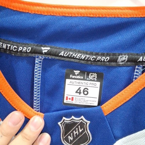 NHL FANATICS CONNOR MCDAVID #97 HOCKEY JERSEY - 46 - WHITE/BLUE/ORANGE image 3