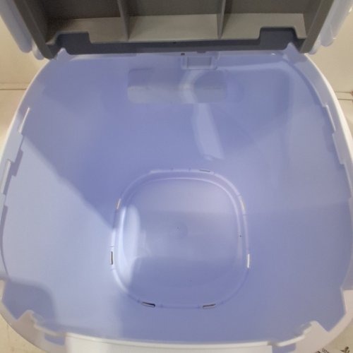 LITTER GENIE PAIL STYLE CAT LITTER WASTE DISPOSAL SYSTEM - WHITE/GREY (MODEL: 00666594210890) image 3