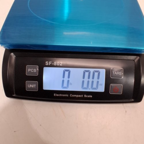 JAQAZNBV KITCHEN SCALE - BLACK/SILVER (MODEL: SF-802) image 2