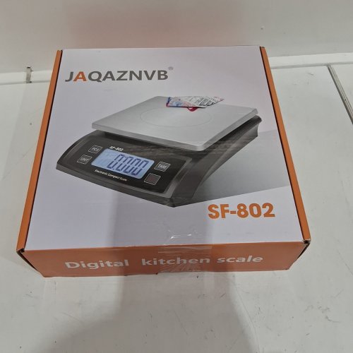 JAQAZNBV KITCHEN SCALE - BLACK/SILVER (MODEL: SF-802) image 6