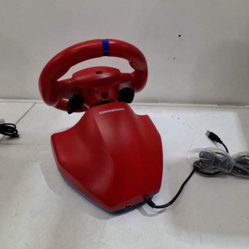 HORI MARIO KART RACING WHEEL PRO MINI WITH PEDALS - 5 V 30MA - RED (MODEL: NSW-204) image 6