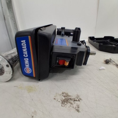 KING CANADA 5-SPEED 8" BENCH DRILL PRESS - 2.5AMP - 620-3100 SPINDLE RPM - ACCEPTS UP TO 1/2" SHANKED DRILL BITS - BLACK (MODEL: KC-108N) image 5