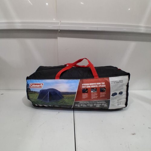 COLEMAN 8-PERSON MODIFIED DOME FULL FLY CAMPING TENT - 9FT X 12FT X 6FT-5" - BLUE (MODEL: 1985281) image 2