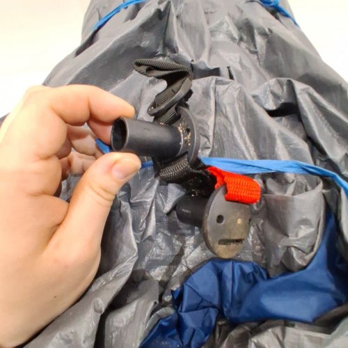 COLEMAN 8-PERSON MODIFIED DOME FULL FLY CAMPING TENT - 9FT X 12FT X 6FT-5" - BLUE (MODEL: 1985281) image 5