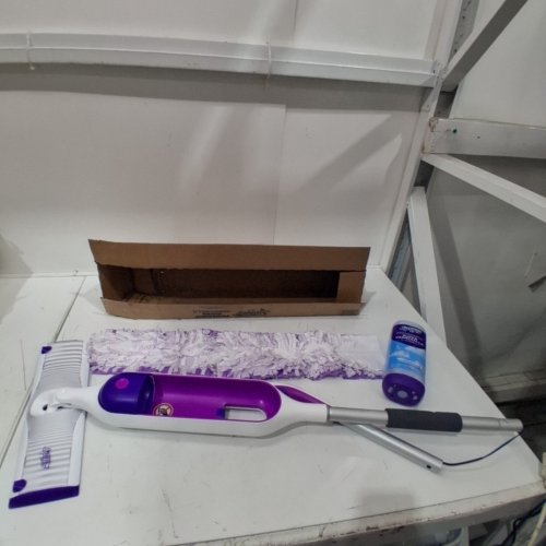 SWIFFER POWERMOP SUPER MULTI-SURFACE MOP & MOP PAD - PURPLE/WHITE image 2