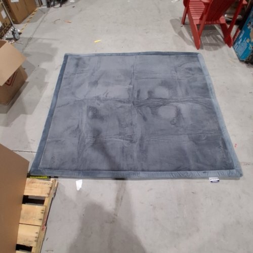 HULOOSLEEP WIDE-EDGE BABY PLAY MAT - 59" X 71" - DARK GREY image 4