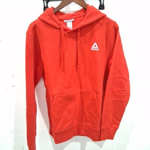 MEN'S REEBOK PULLOVER HOODIE - SMALL - RED image 2