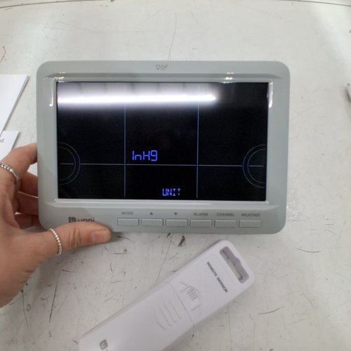 UNNI WEATHER STATION WITH ATOMIC CLOCK - GRAY (MODEL: UN0512) image 2