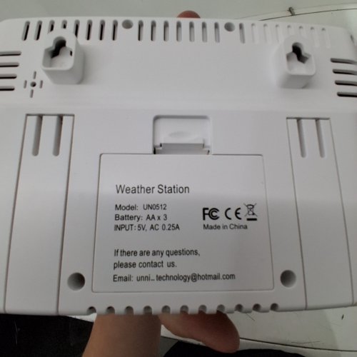 UNNI WEATHER STATION WITH ATOMIC CLOCK - GRAY (MODEL: UN0512) image 4
