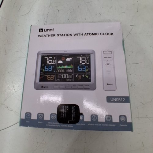 UNNI WEATHER STATION WITH ATOMIC CLOCK - GRAY (MODEL: UN0512) image 6
