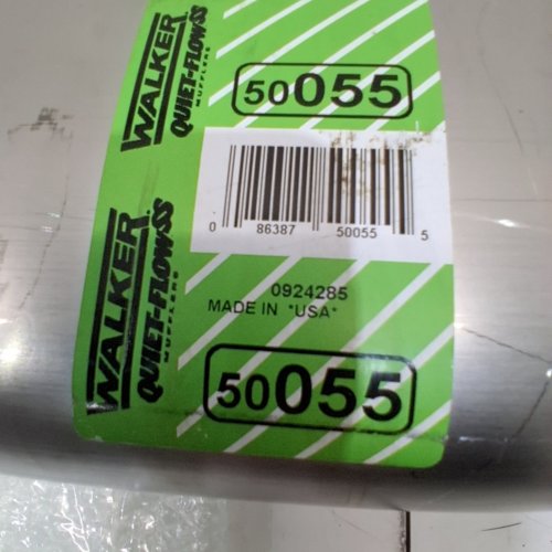 WALKER QUIET-FLOW STAINLESS STEEL MUFFLER - 2.25 INLET -STAINLESS STEEL (MODEL: 50055) image 2