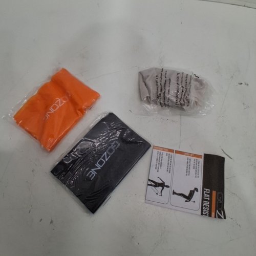3PK GOZONE FLAT RESISTANCE BANDS - BLACK/ORANGE/GREY image 2