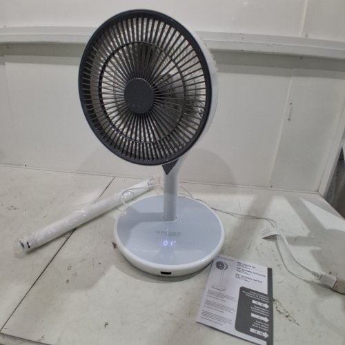 WOOZOO PEDESTAL 12-SPEED 360° AIR CIRCULATOR / FAN - ADJUSTABLE HEIGHT 21" - 40" - WHITE (MODEL: STF-360DC/1747373) image 3