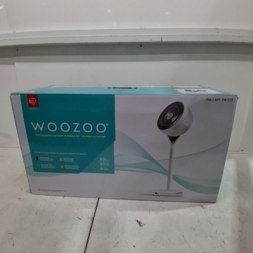 WOOZOO PEDESTAL 12-SPEED 360° AIR CIRCULATOR / FAN - ADJUSTABLE HEIGHT 21" - 40" - WHITE (MODEL: STF-360DC/1747373) image 7