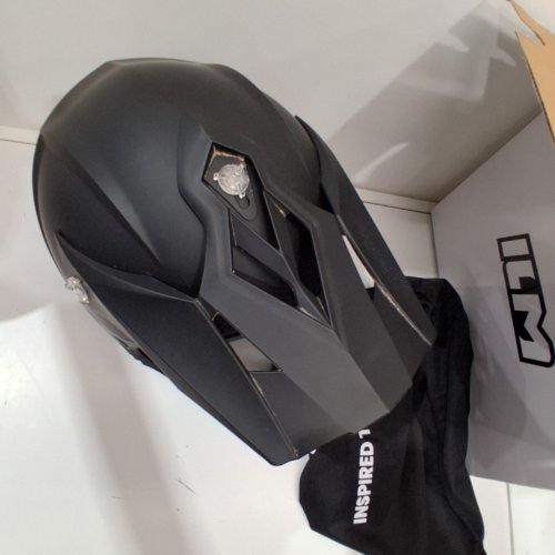 ILM MOTOCROSS FULL FACE DIRT BIKE HELMET - MEDIUM - BLACK - (MODEL: ILM-128S) image 4