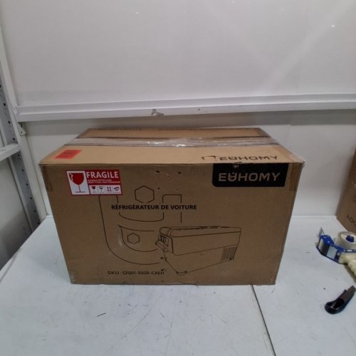 EUHOMY PORTABLE ELECTRIC CAR REFRIGERATOR, APP CONTROL, 12V / -4℉~68℉ WITH 12/24V DC & 110-240V AC - 35L - 27.5" X 15.0" X 13.6" - BLACK/GREY (MODEL: CF-35) image 6