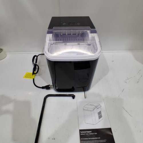 SWEETCRISPY COUNTERTOP ICE MAKER - 26LB - BLACK - (MODEL: ZBJ-PP10A-BK) image 2