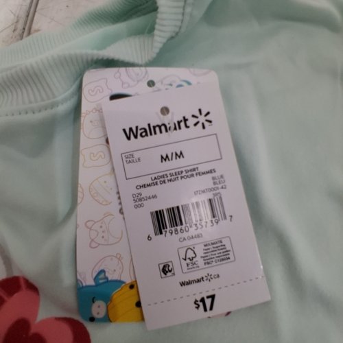 WOMEN'S ORIGINAL SQUISHMALLOW SLEEP SHIRT - MEDIUM - BLUE image 2