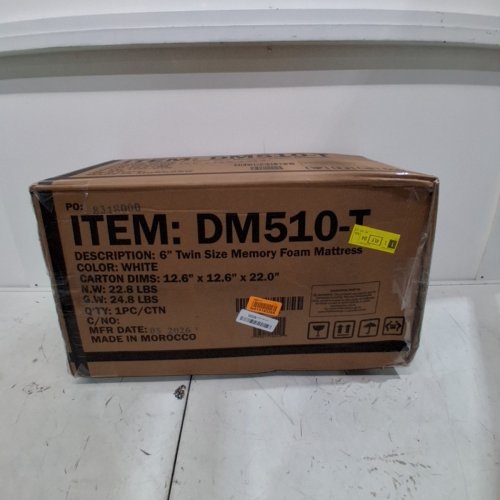 ARTEMISIA MEMORY FOAM MATTRESS - 6" TWIN - WHITE (MODEL: DM510-T) image 4
