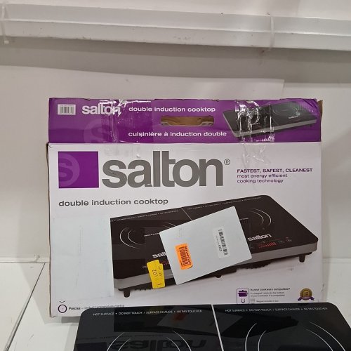 SALTON PORTABLE DOUBLE-INDUCTION COOL TOUCH DIGITAL COOKTOP - BLACK (MODEL: ID1487/1145515) image 6