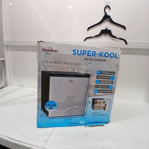 KOOLATRON SUPER-KOOL AC/DC ELECTRIC HEAT PIPE THERMOELECTRIC COMPACT REFRIGERATOR, FITS IN MOST TRUCK CABS - 48L/1.7CU.FT, 19.25" X 17" X19.5" - STAINLESS STEEL/BLACK (MODEL:KCR-40B) image 5