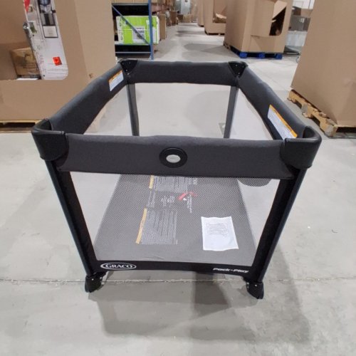 GRACO ON THE GO ZIP PLAYARD BABY BASSINET - 39.4" X 28.2" X 22.9" - GREY (MODEL: 2217526) image 4