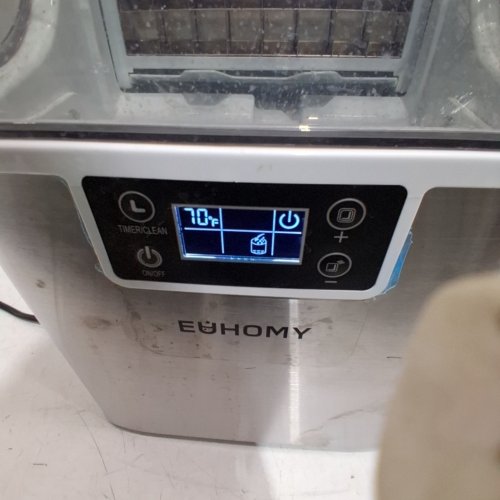 EUHOMY ICE CUBE MAKER MACHINE - 45LBS/DAY - SILVER/BLACK (MODEL: IM004-CSI-CAEH / IM-FP) image 2
