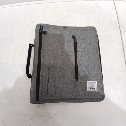 HILROY DOUBLE BOOSTER D-RING ZIPPER BINDER WITH MULTIPLE POCKETS & PEN HOLDERS - 2" - GREY (MODEL:4304982) image 2