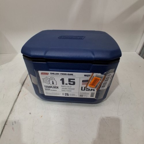 COLEMAN CHILLER PORTABLE COOLER - 16QT (HOLDS 25 CANS) - DARK BLUE image 2