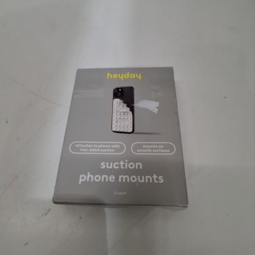 2PK HEYDAY SUCTION CUP PHONE MOUNTS - UNIVERSAL - WHITE (MODEL: 080-08-5767) image 3