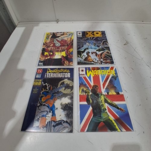 4 ASSORTED COMIC BOOKS - DEATHSTROKE THE TERMINATOR #6, ETERNAL WARRIOR YEARBOOK #1, PROTECTORS #5, X-O MANOWAR #15 - VAARIOUS AUTHORS image 2