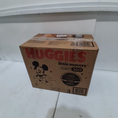 168PK HUGGIES LITTLE MOVERS DIAPERS HUGGFIT WITH 360° WAISTBAND - SIZE 3 image 3